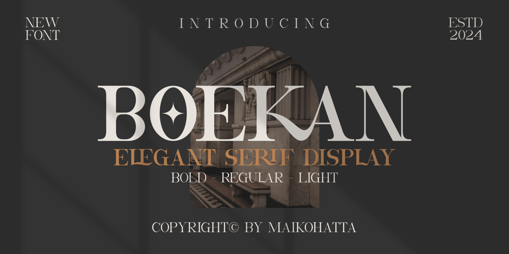 Bokean font