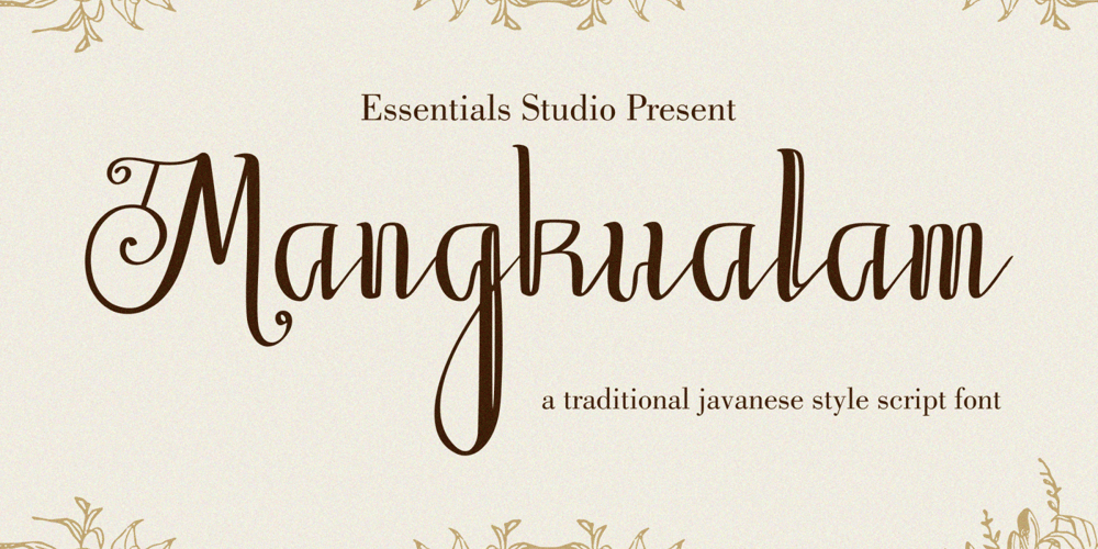 Mangkualam font