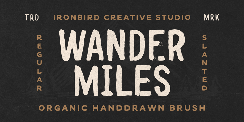 Wander Miles font