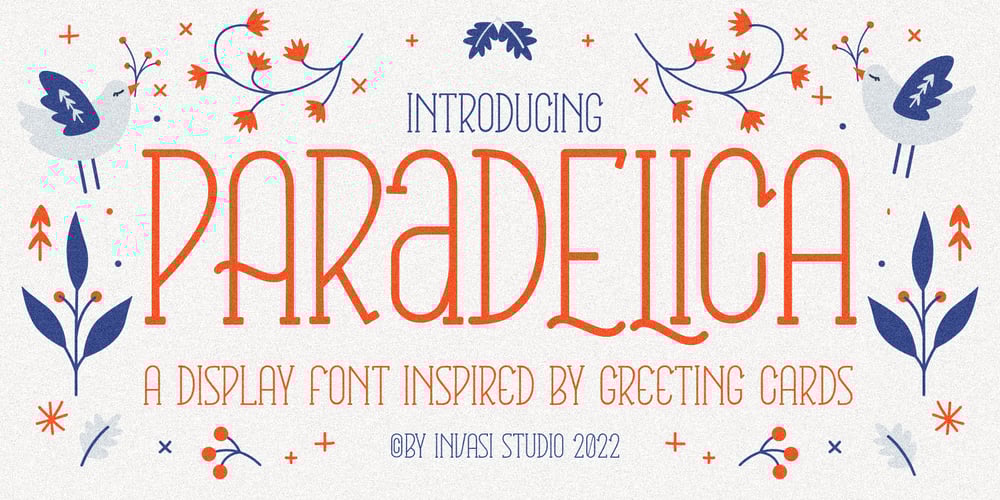 Paradelica font