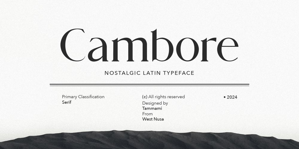 Cambore font