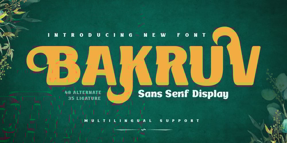 BAKRUV font