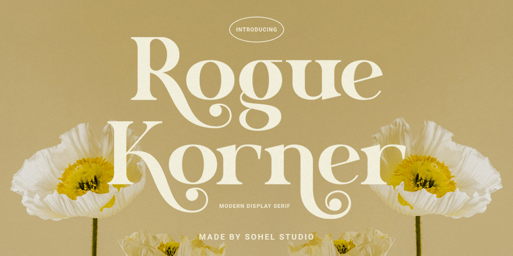 Rogue Korner font