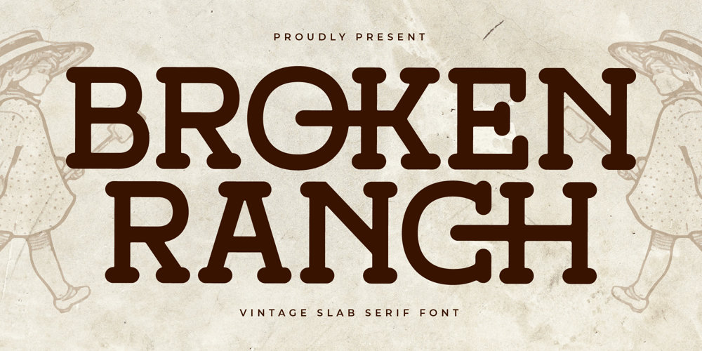 Broken Ranch font