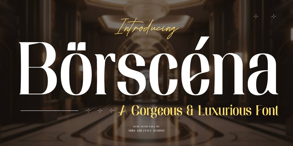 Borscena font