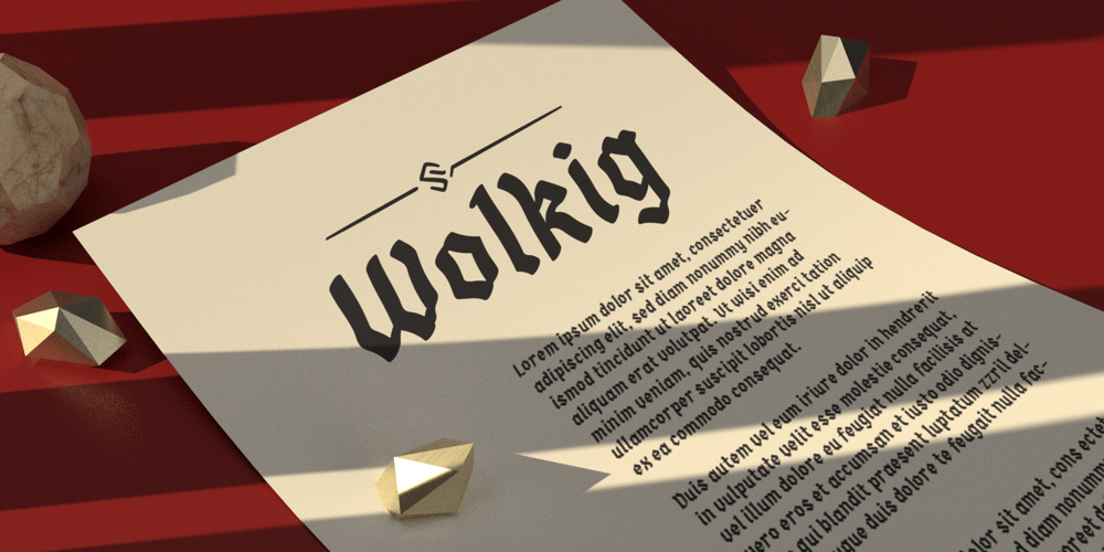 Wolkig font