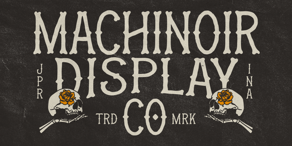 Machinoir font