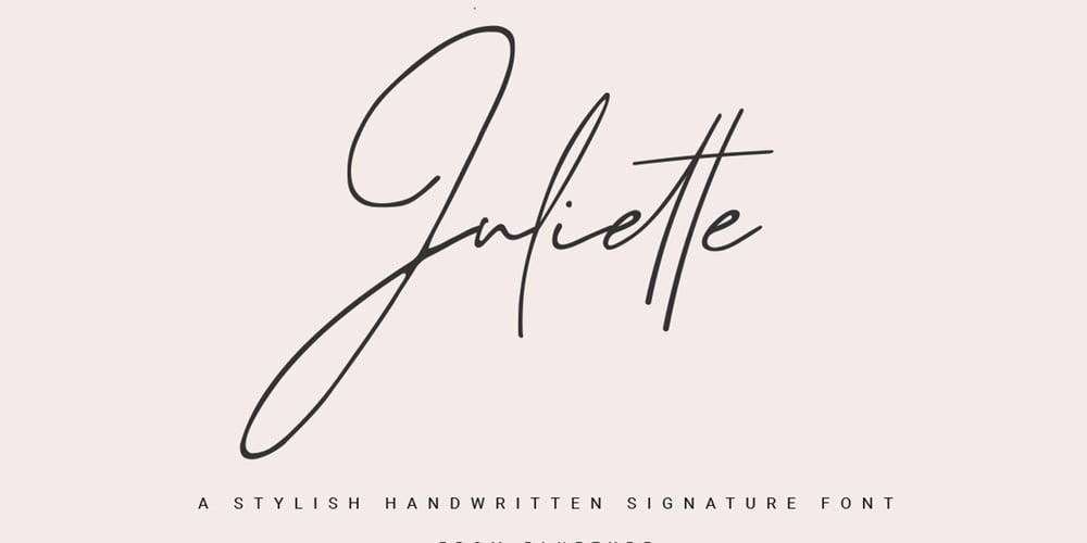 Juliette Signature font