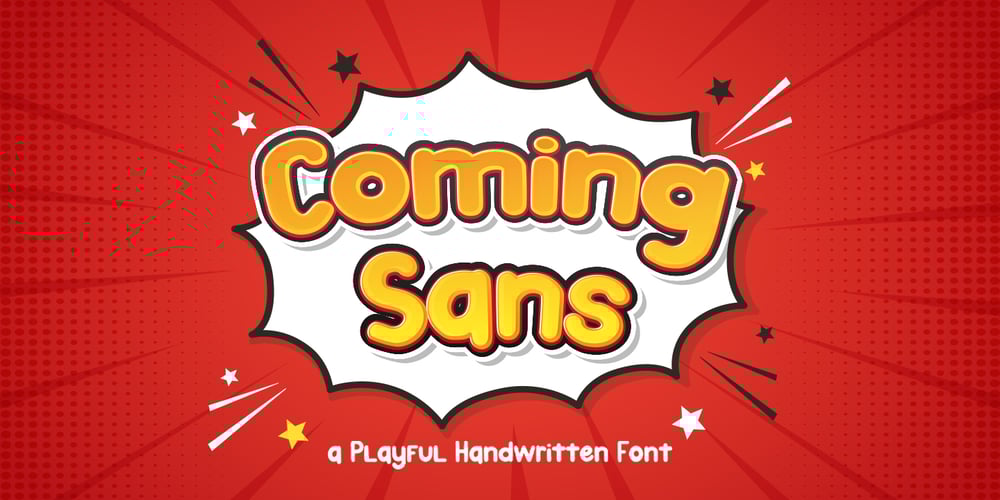 Coming Sans font