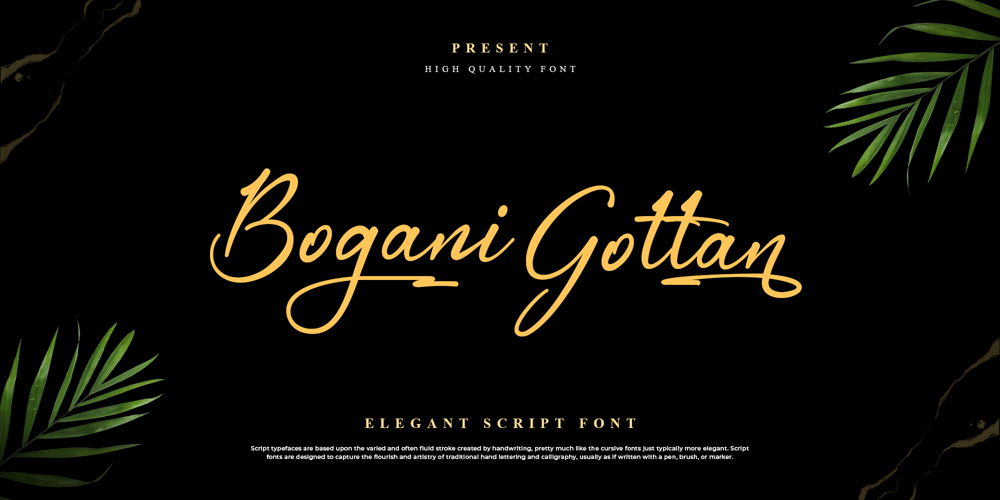 Bogani Gottan font