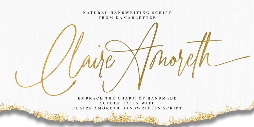 Claire Amoreth font