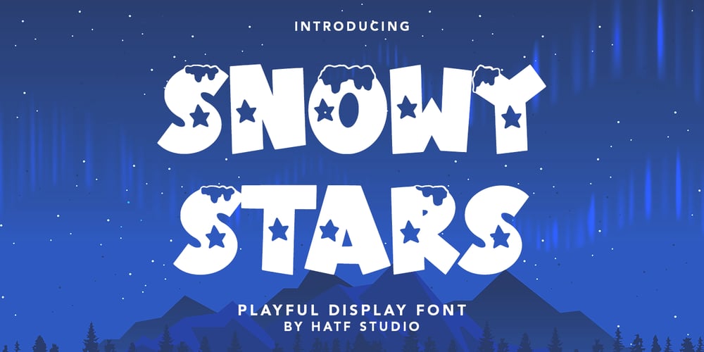 Snowy Stars font