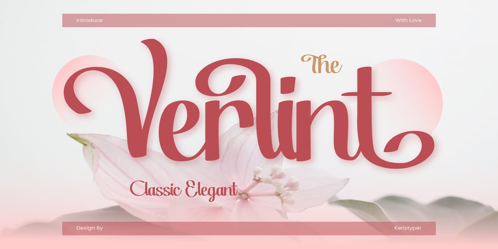 Verlint font