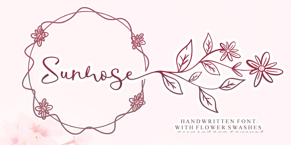 Sunrose font