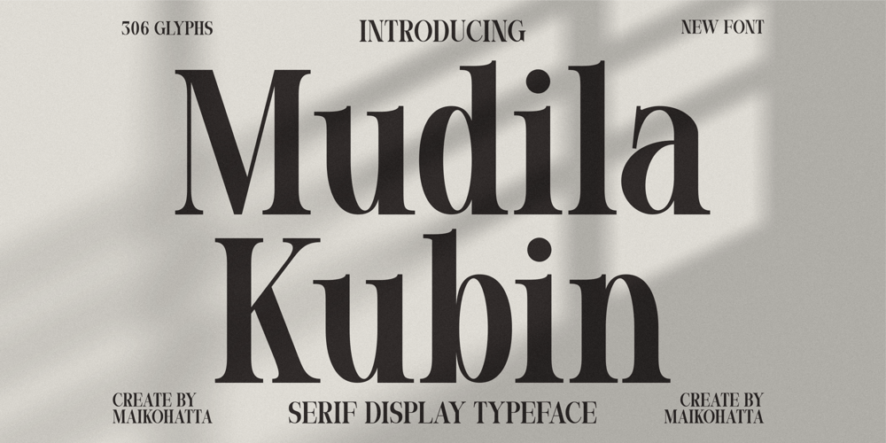 Mudila Kubin font