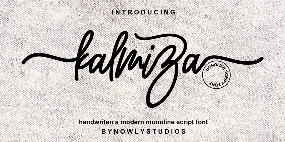 Kalmiza Script font