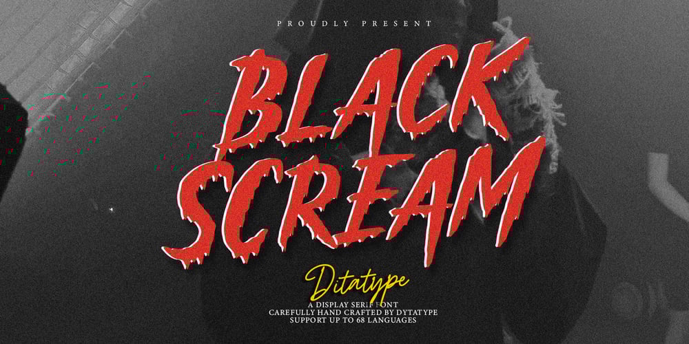 Black Scream font