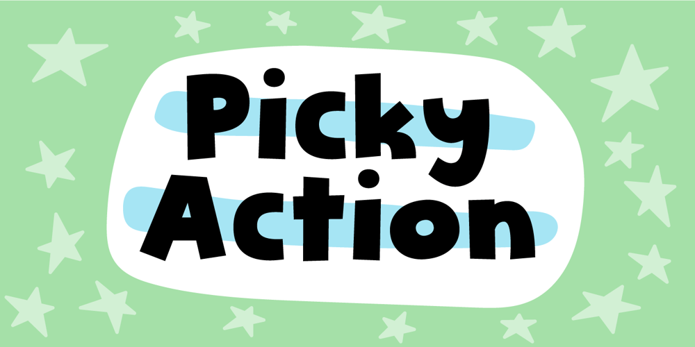 Picky Action font