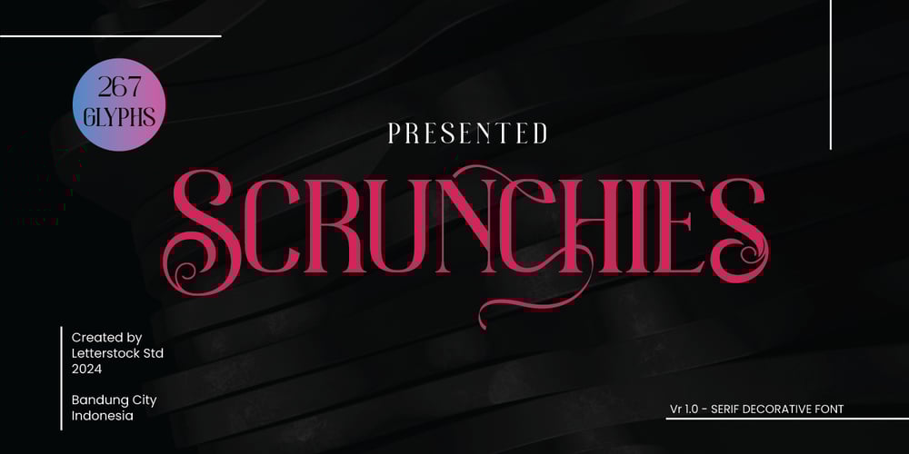 Scrunchies font