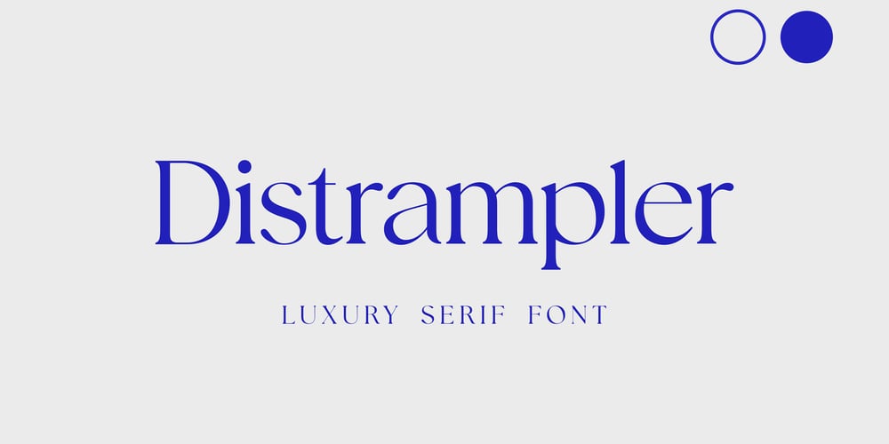 Distrampler font