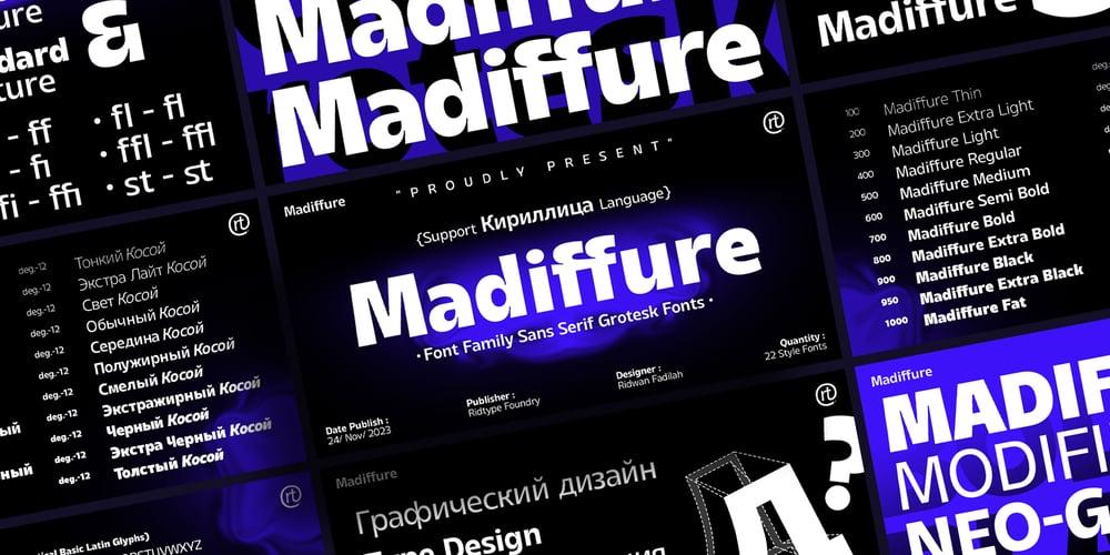 Madiffure font