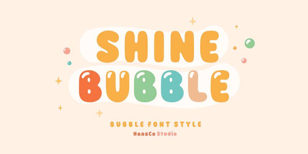 Shine Bubble font
