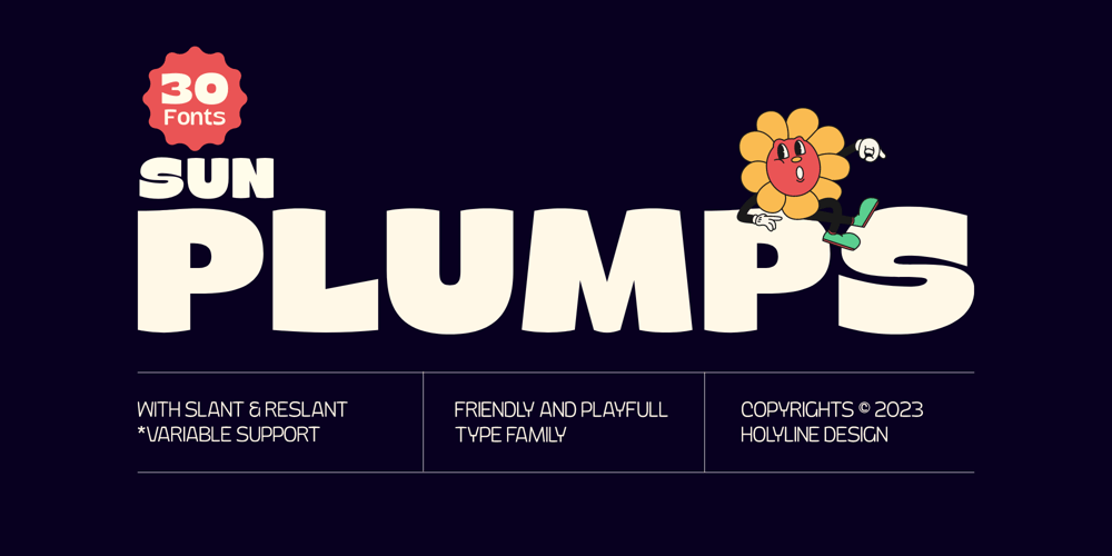 Sun Plumps font