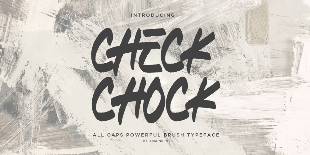 Check Chock font