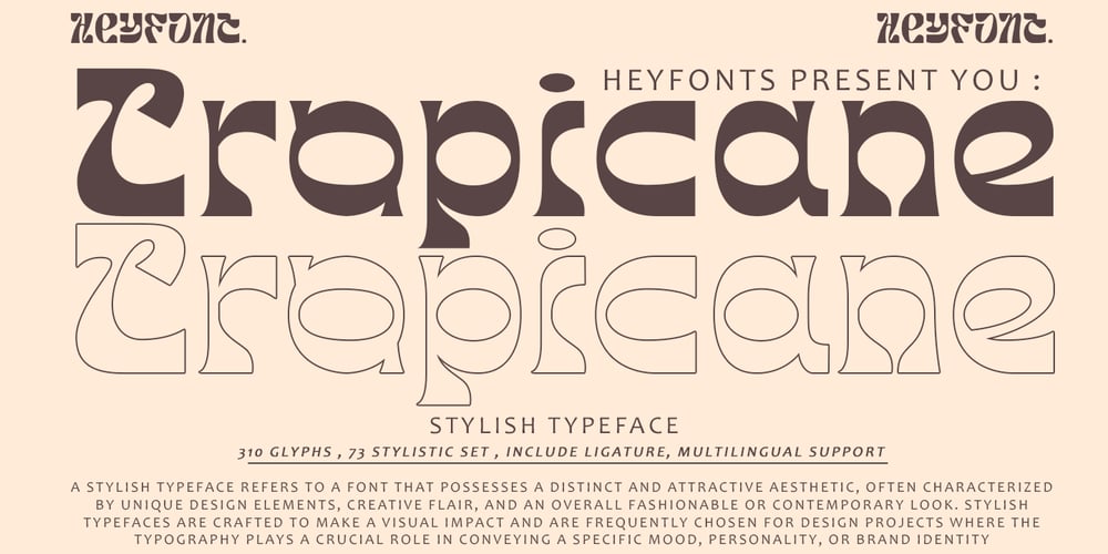 Tropicane font