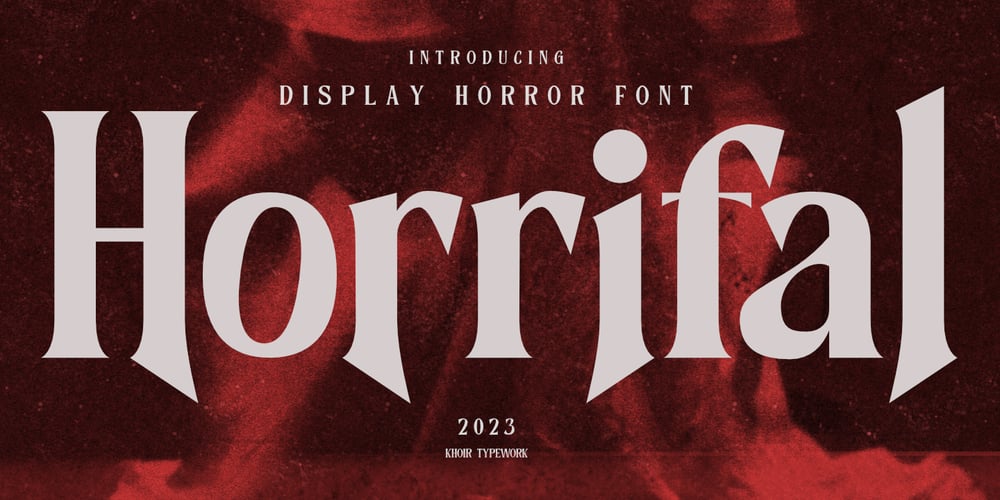 Horrifal font