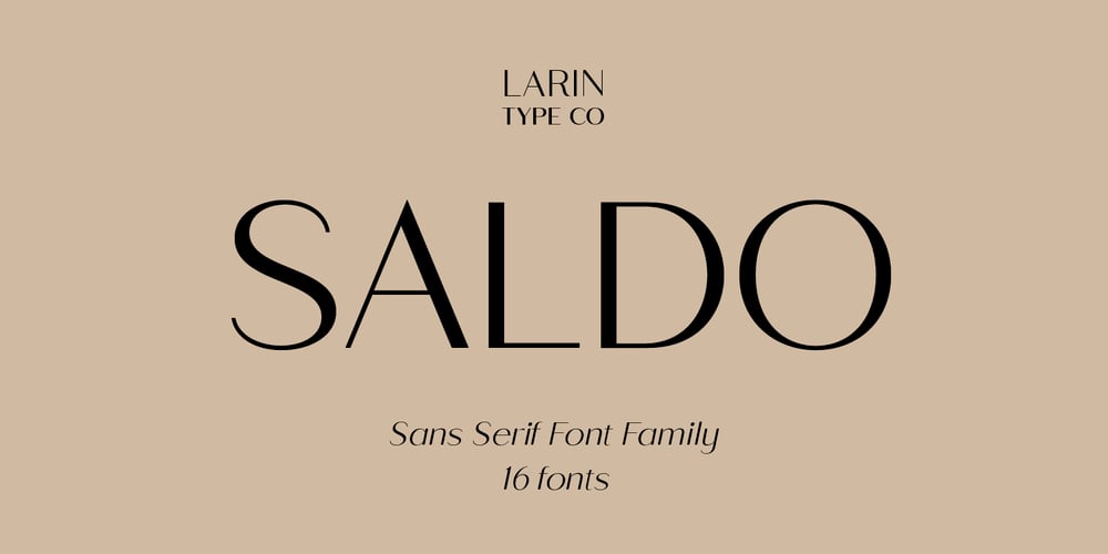 Saldo font