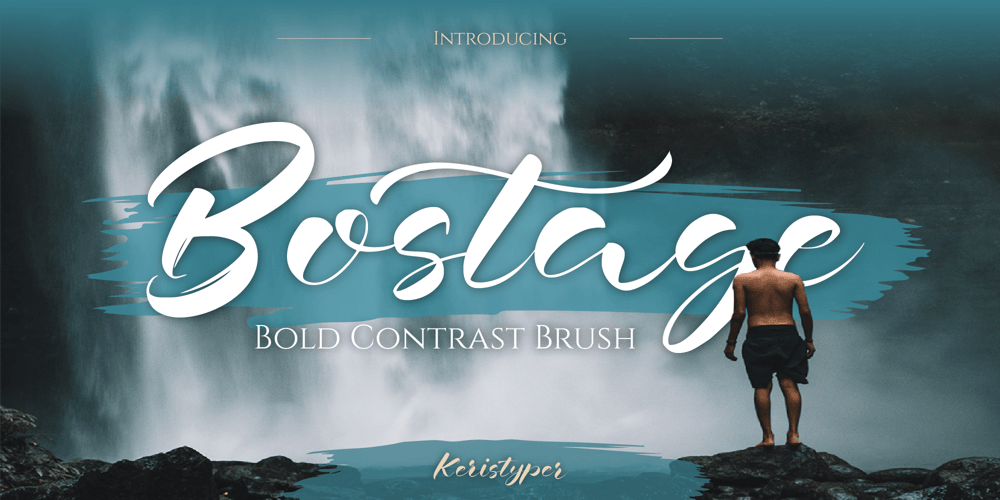 Bostage font