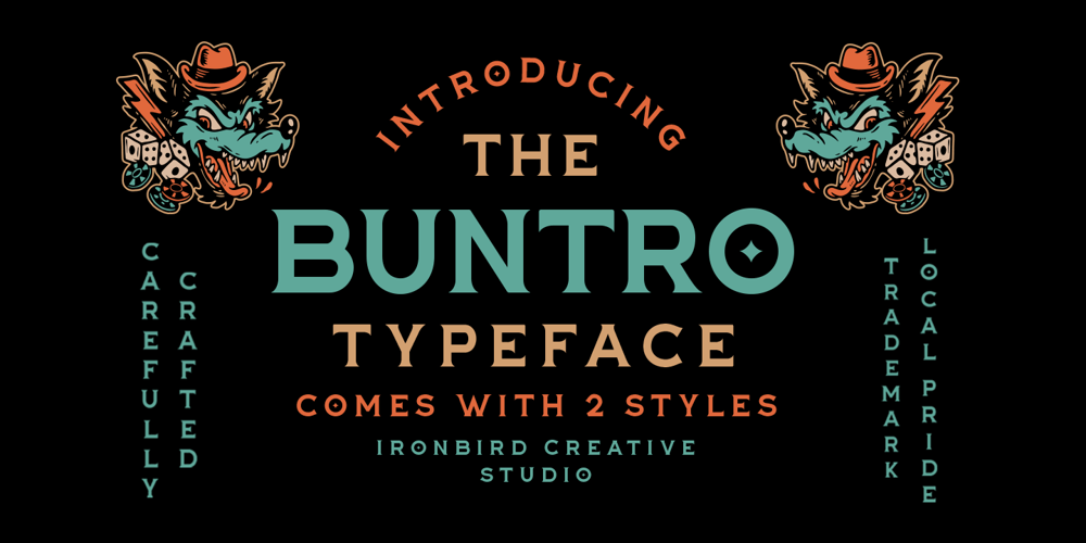 The Buntro font