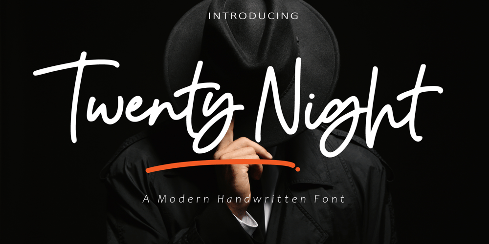Twenty Night font