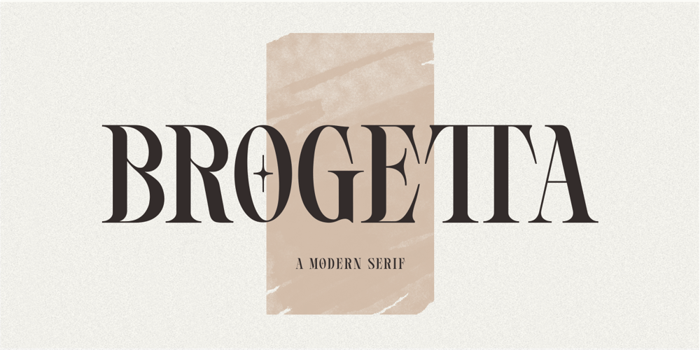 Brogetta font