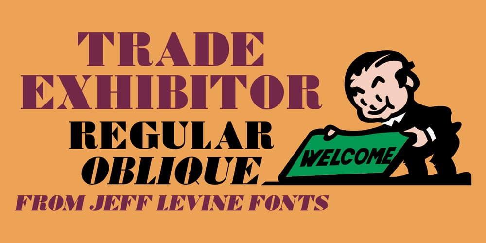 Trade Exhibitor JNL font