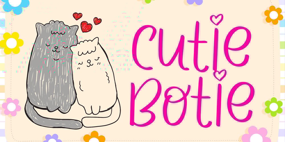 Cutie Botie font