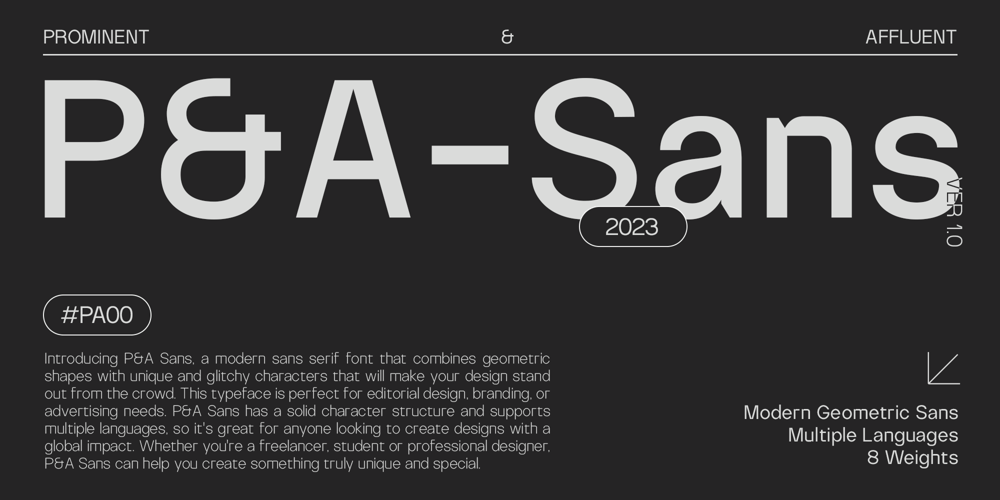 P&A Sans font