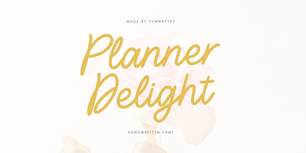 Planner Delight font