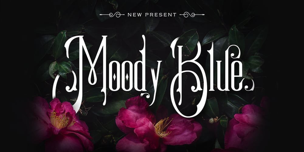 Moody Blue font