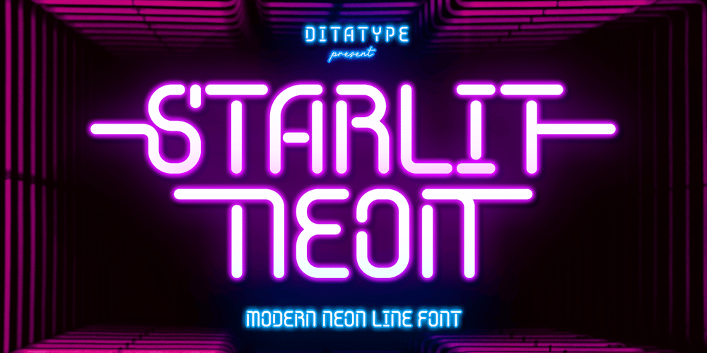 Starlit Neon font