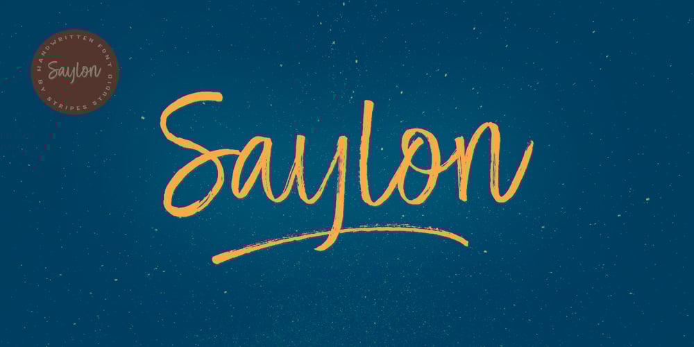 Saylon Brush font