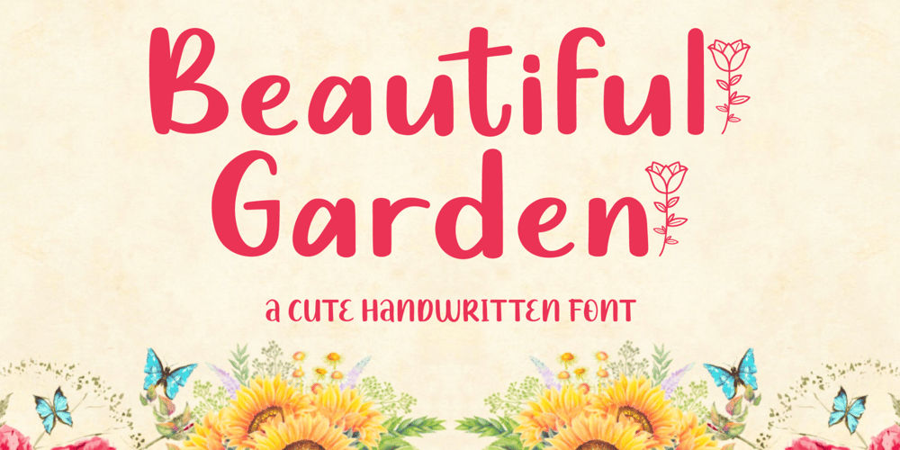 Beautiful Garden font