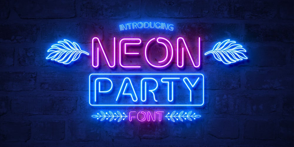 Neon Party font