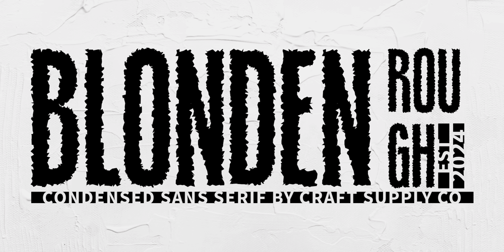 Blonden Rough font