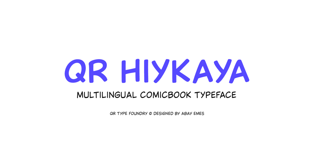 QR Hiykaya font