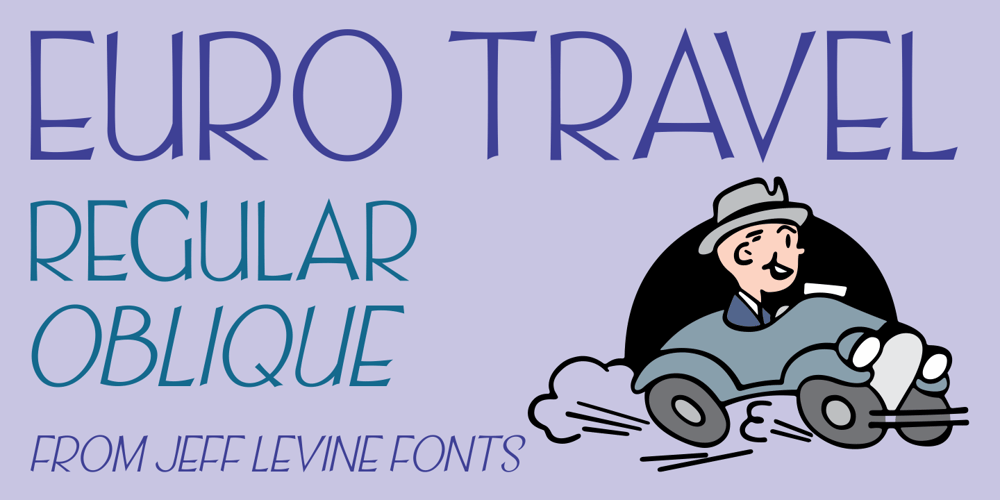 Euro Travel JNL font
