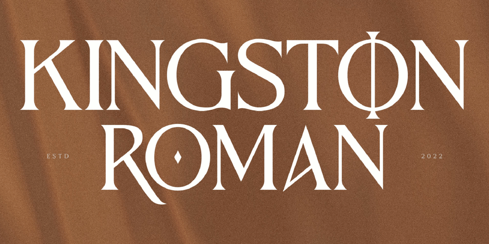 Kingston Roman font