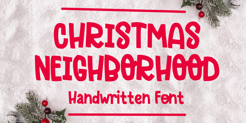 Christmas Neighborhood font