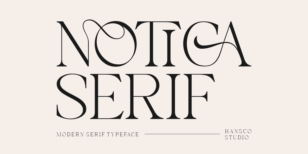 Notica Serif font
